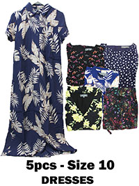 S/DAR ASSORTED Printed Viscose Dresses - Size 10