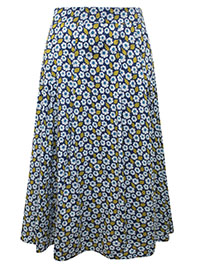 SS BLUE Swatch Floral Light Squid Sea Mist Skirt - Size 12