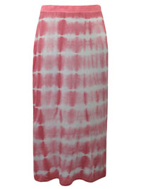 PINK Tie Dye Split Detail Maxi Skirt - Plus Size 14 to 22/24