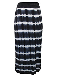 NAVY Tie Dye Split Detail Maxi Skirt - Plus Size 12 to 18/20