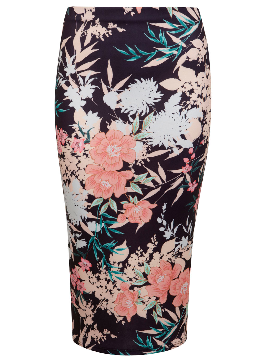 M1ss S3lfridge NAVY Oriental Floral Midi Skirt - Size 6 to 16 M1ss S3lfridge NAVY Oriental Floral Midi Skirt - Size 6 to 16