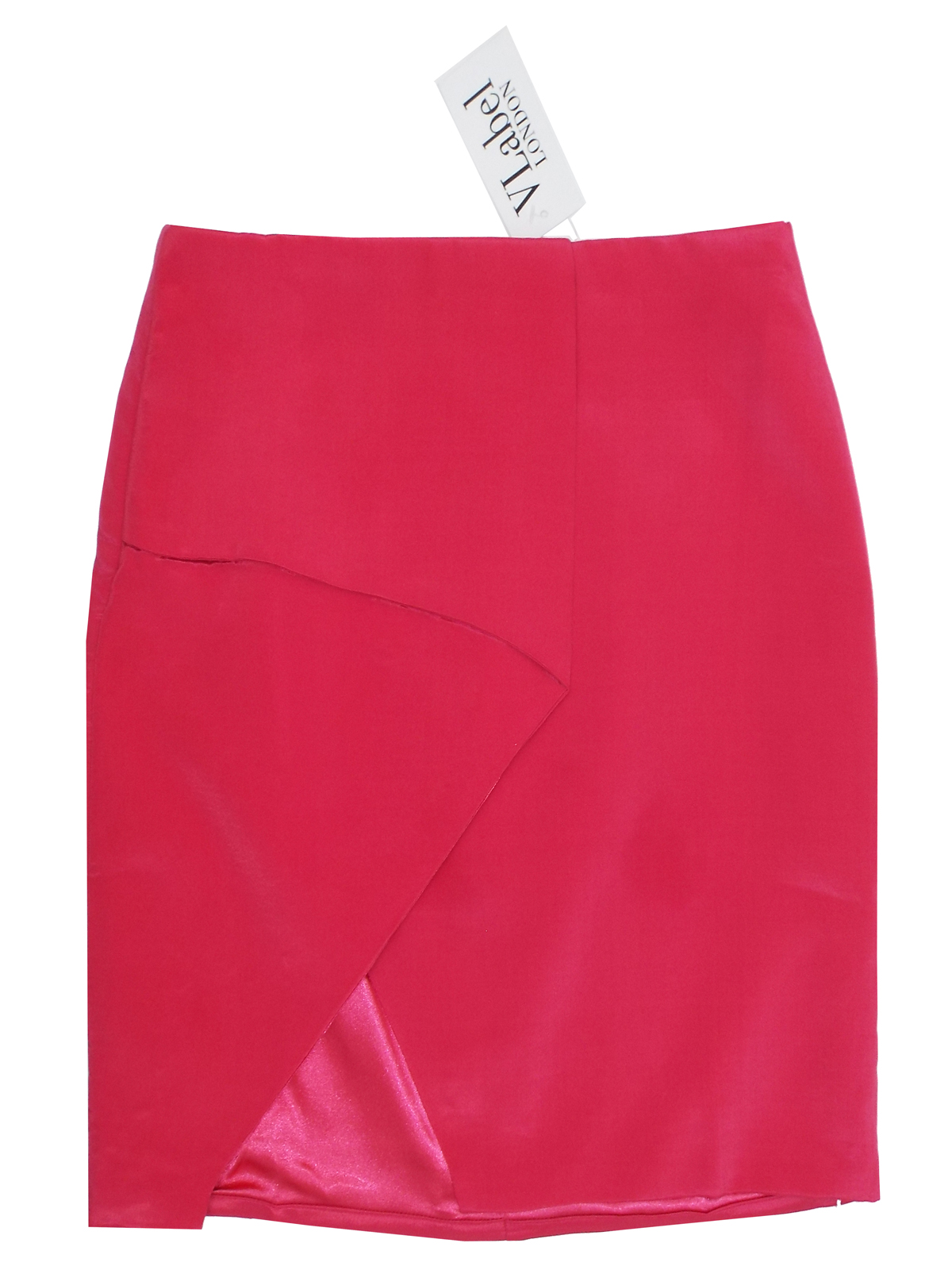 V Label London - - VLabel PINK Beverly Asymmetric Wrap Mini Skirt ...