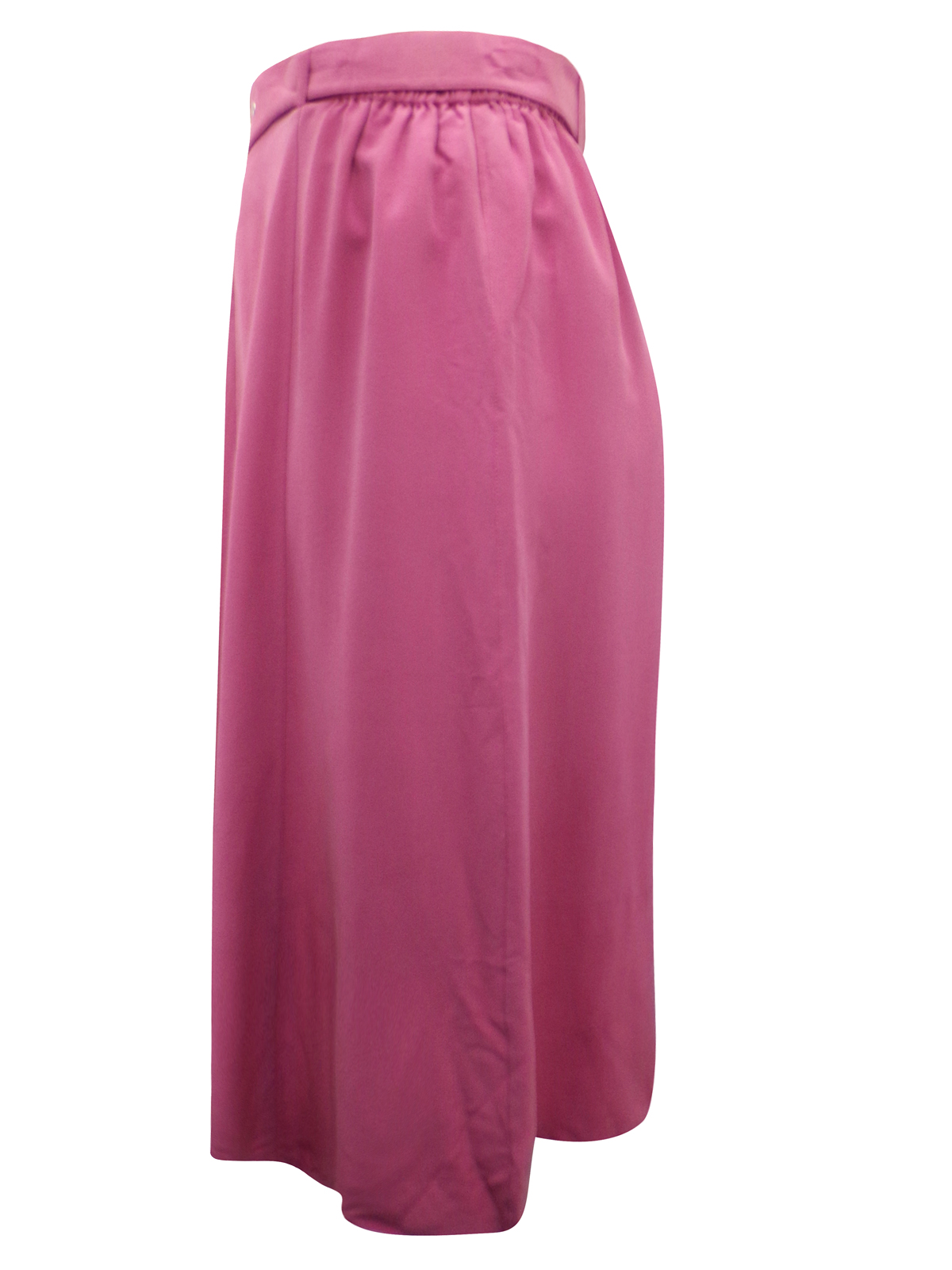 Touch of Silk - - Touch of Silk PINK Pure Silk A-Line Belted Skirt ...