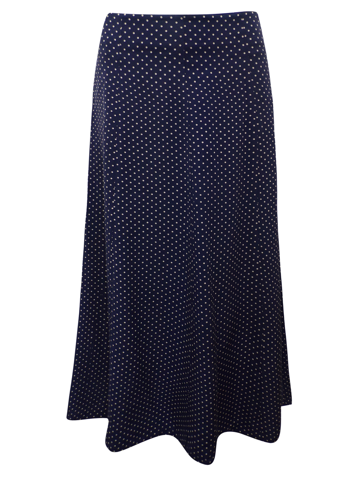 Touch of Silk - - Touch of Silk NAVY Pure Silk Polka Dot Long A-Line ...