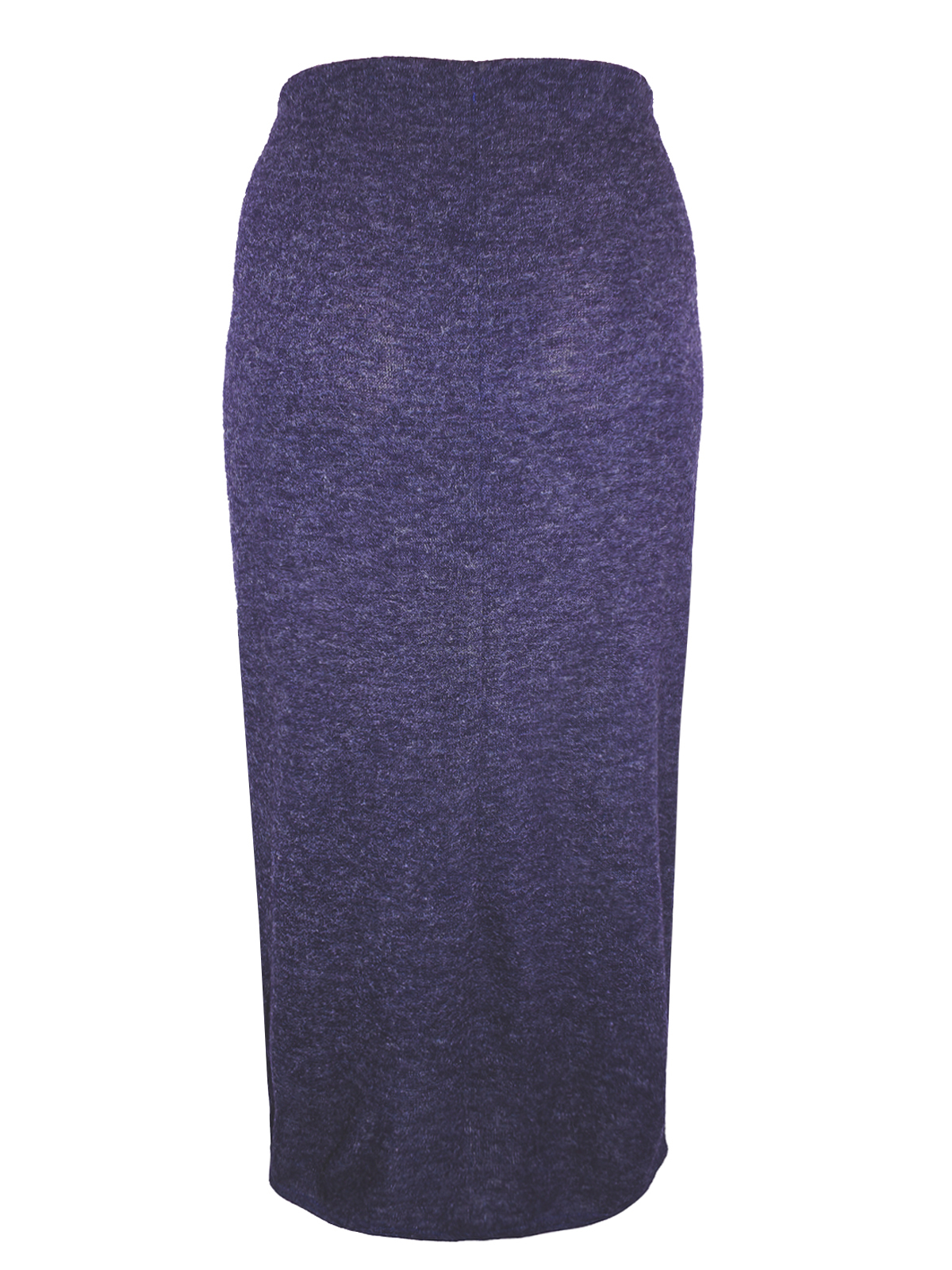 Edit - - Curve PURPLE Marl Long Warm Knit Skirt - Plus Size 18 to 30/32