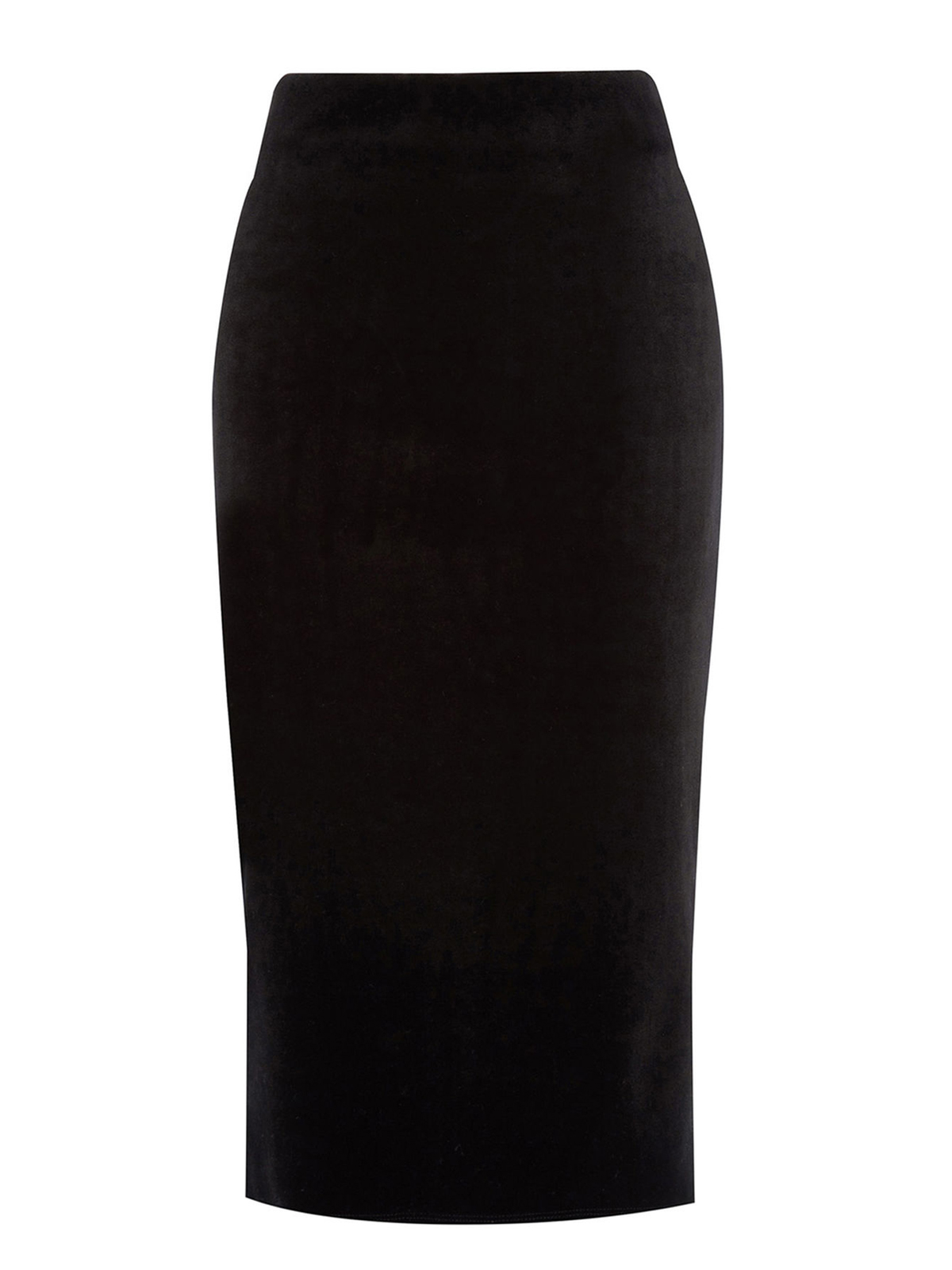 Warehouse - - W4rehouse BLACK Bonded Velvet Pencil Skirt - Size 6 to 14