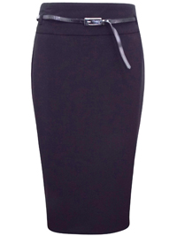 Long Tall Sally BLACK Pencil Skirt With Belt - Size 8 to 22 Long Tall Sally BLACK Pencil Skirt With Belt - Size 8 to 22