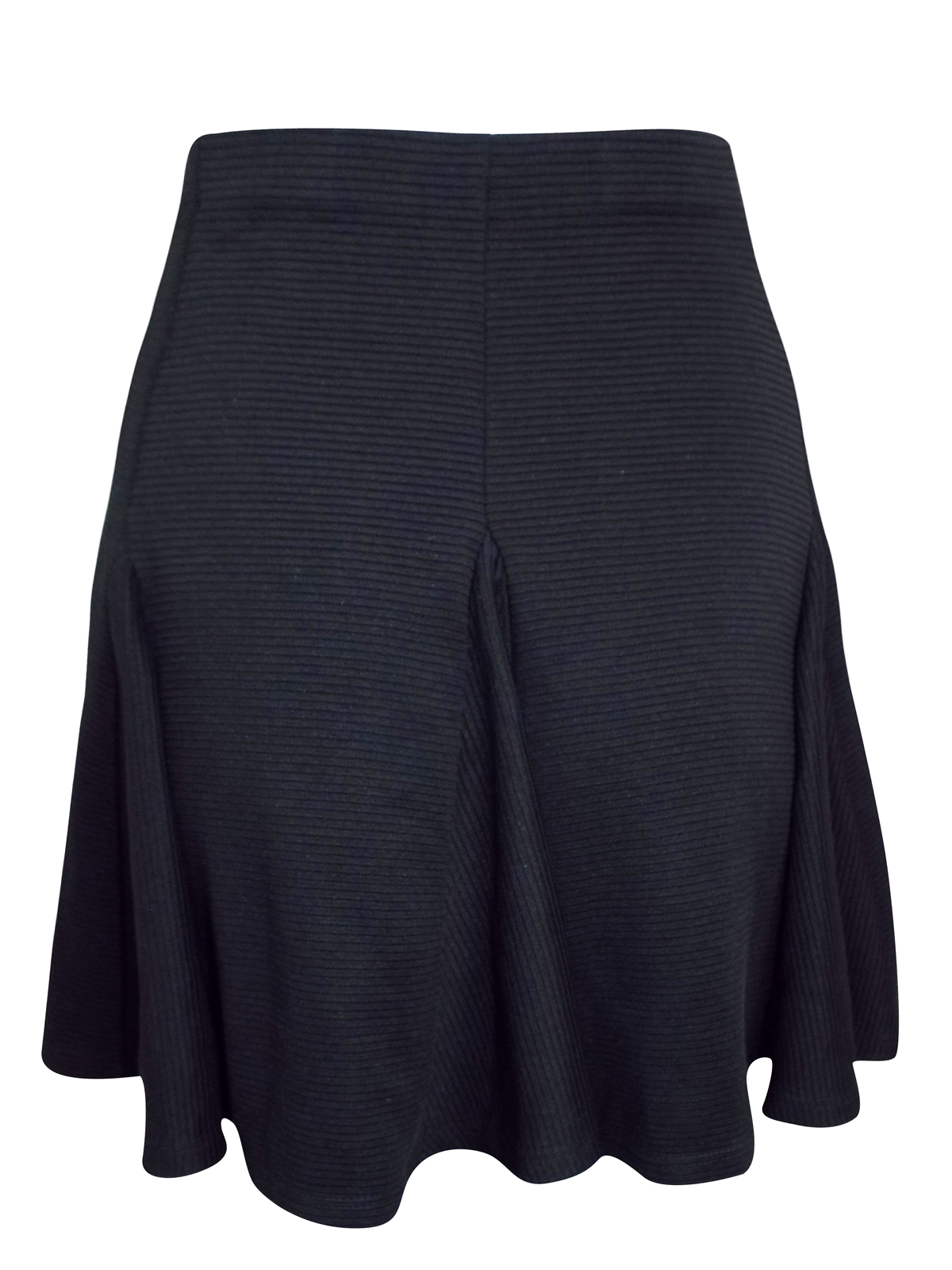 Miss Selfridge - - M1ss S3lfridge BLACK Textured Skater Skirt - Size 6 ...