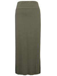 First Avenue KHAKI Wide Waist Jersey Side Split Maxi Skirt - Size 10 to 20 First Avenue KHAKI Wide Waist Jersey Side Split Maxi Skirt - Size 10 to 20