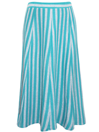 Collection Plus JADE-GREY Pull On Striped A-Line Skirt - Plus Size 16 to 26/28 Collection Plus JADE-GREY Pull On Striped A-Line Skirt - Plus Size 16 to 26/28
