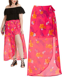 Capsule PINK Floral Print Maxi Shorts - Size 10 to 18