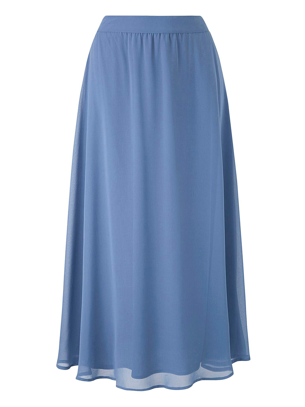 Capsule - - Capsule SMOKEY-BLUE Floaty Woven Maxi Skirt - Plus Size 12 ...