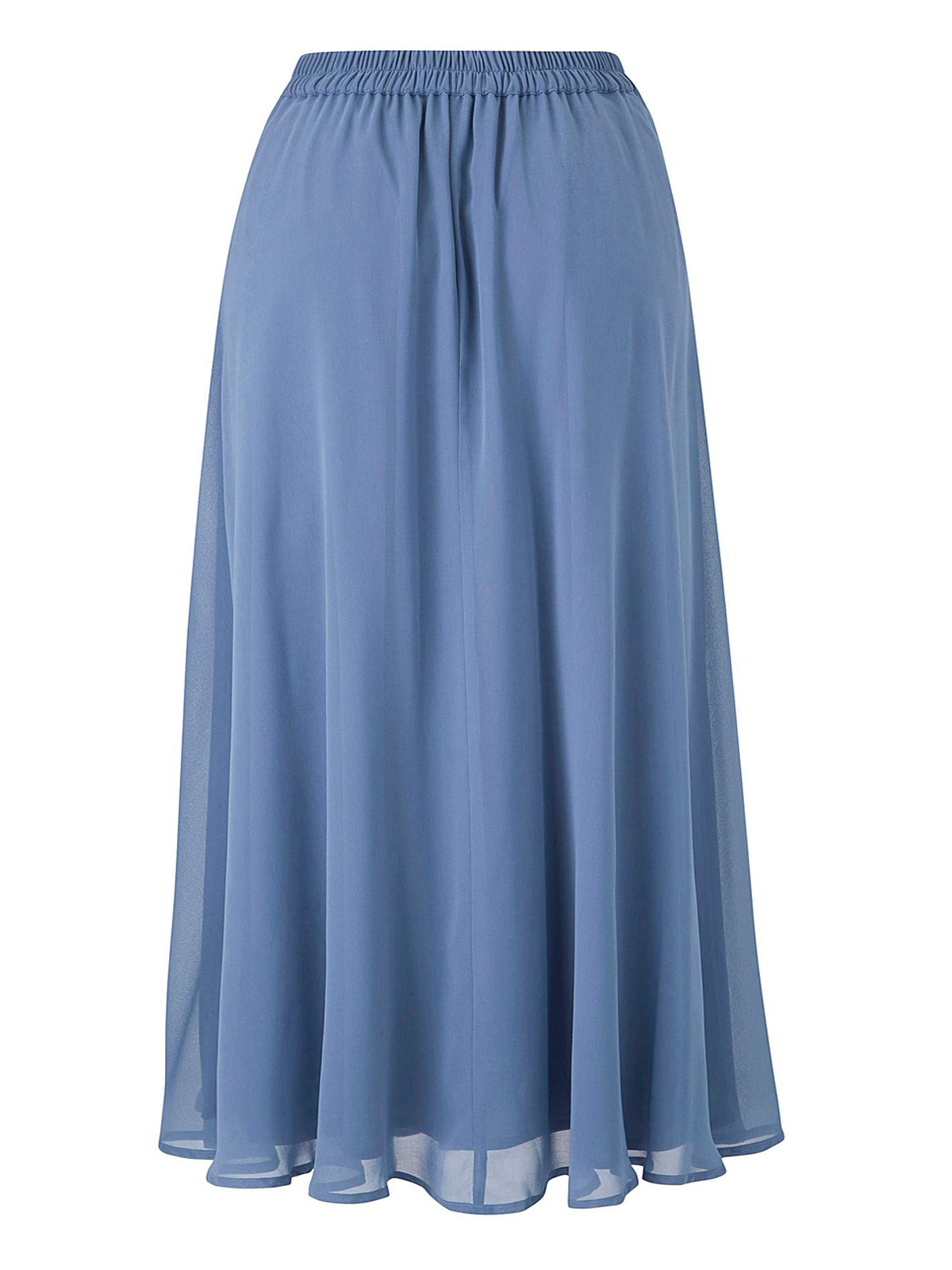 Capsule - - SMOKEY-BLUE Floaty Woven Maxi Skirt - Plus Size 12 to 30
