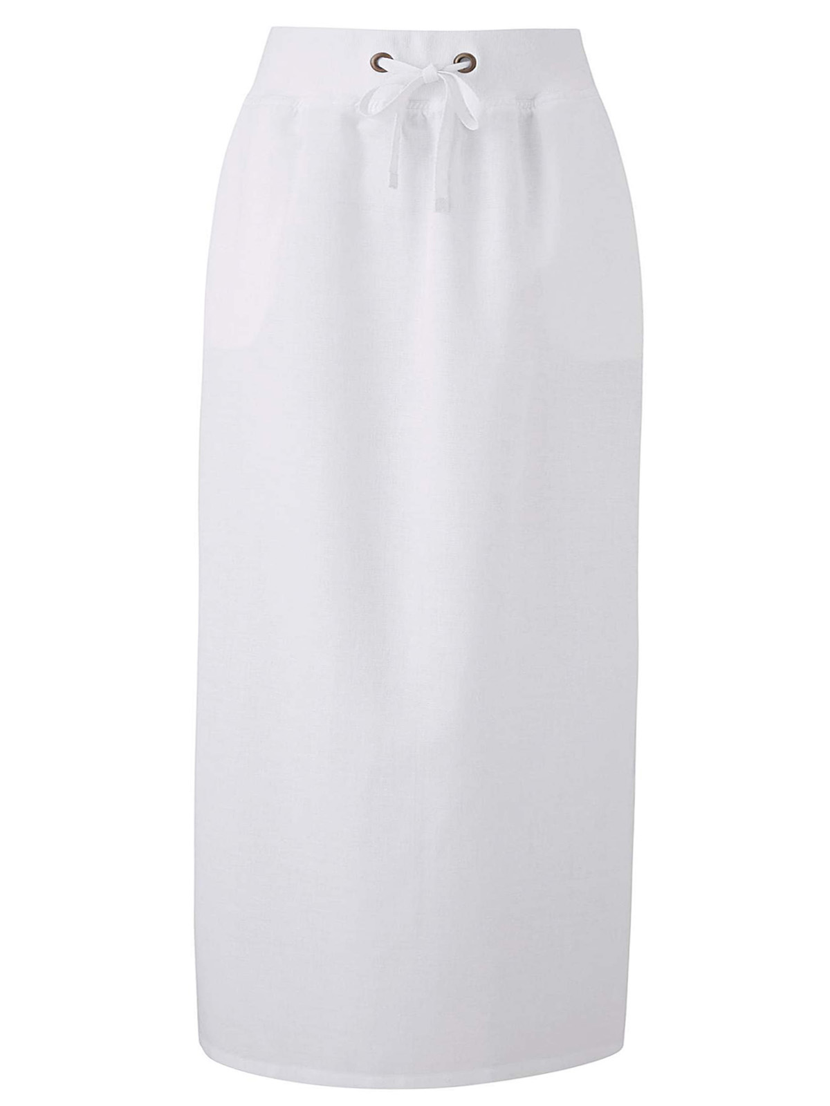 Capsule - - Capsule WHITE Linen Blend Slouch Maxi Skirt - Size 10 to 32 ...
