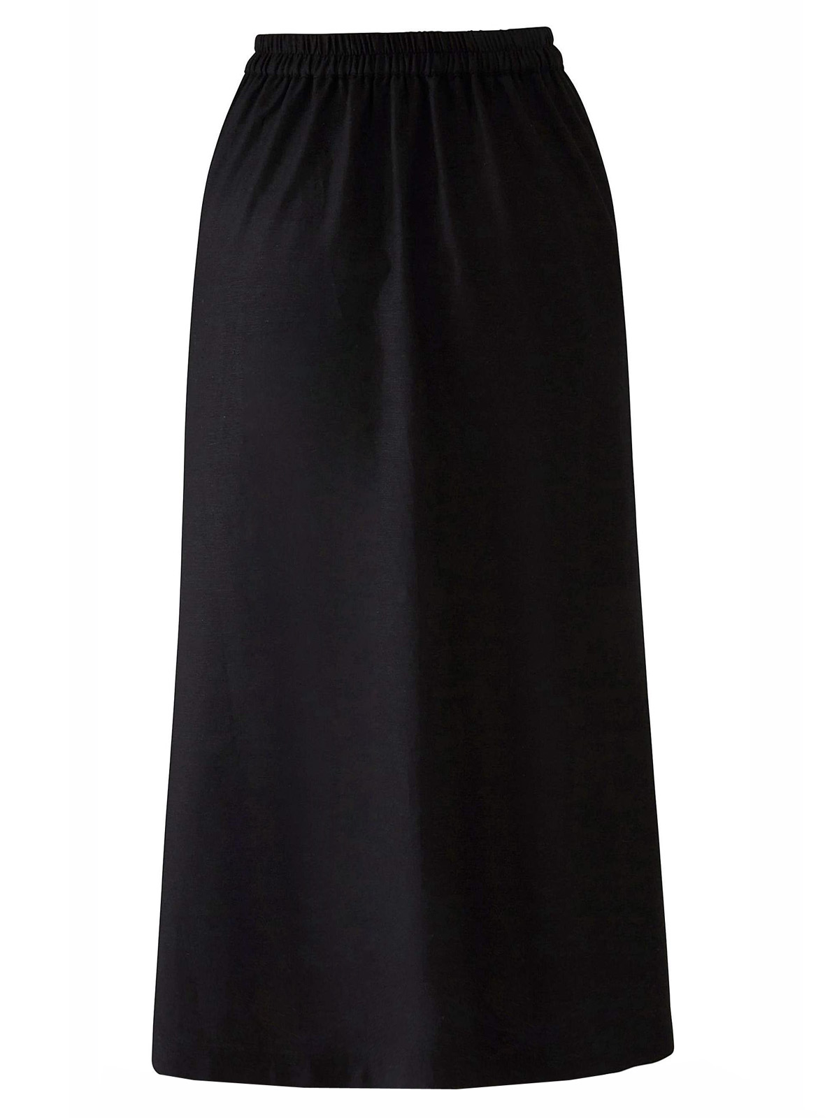 linen blend shirred maxi skirt