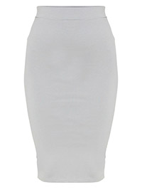 PLT GREY Second Skin Bodycon Midi Skirt - Size 4 to 14