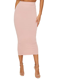 PLT ROSE Second Skin Bodycon Midaxi Skirt - Size 4 to 12