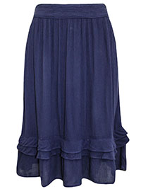 FF NAVY Crinkle Ruffle Hem Skirt - Size 8 to 12