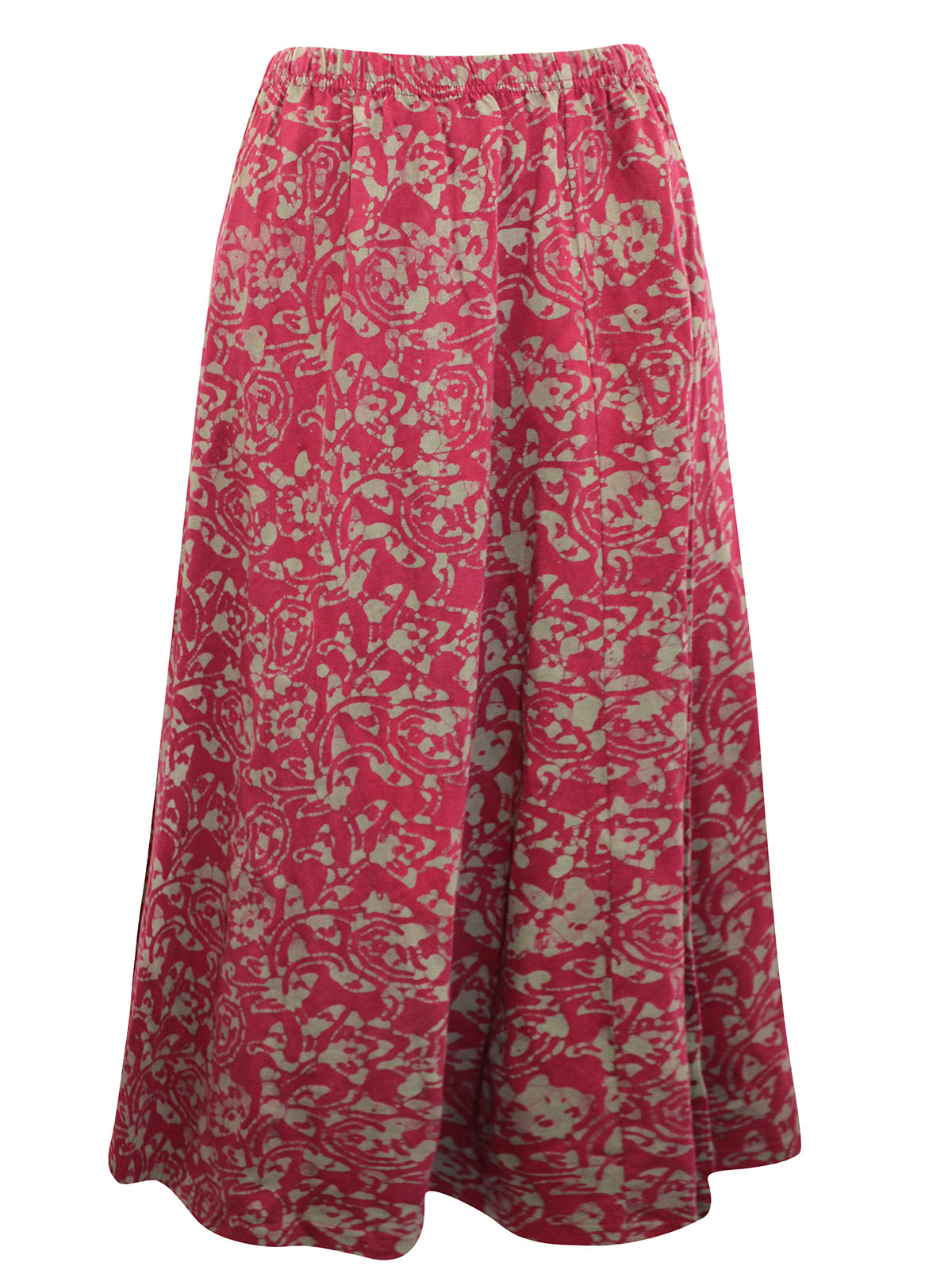 Lily Ella - - L.E. DEEP-RASPBERRY Mildred Batik Skirt - Size 12