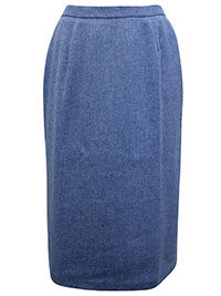 L.E. BLUE Joelle Tweed Skirt - Plus Size 18 to 22