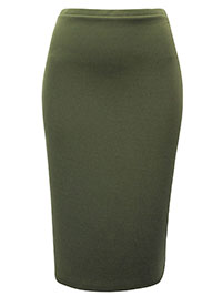 GREEN Pull On Pencil Skirt - Size 8 to 22