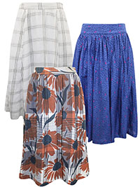 SS ASSORTED Check, Printed Skirts - Size 10