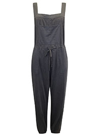 WS GREY Daphne Pure Cotton Jersey Dungarees - Size 12