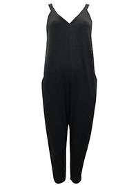 WS BLACK Selina Pure Cotton Jersey Jumpsuit - Plus Size 12 to 22