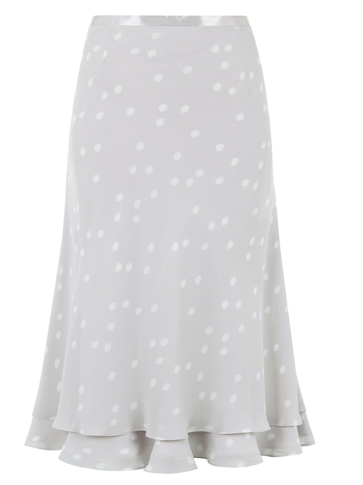 Jacques Vert - - Jacques V3RT Light Grey Spotted Chiffon Skirt and Top ...