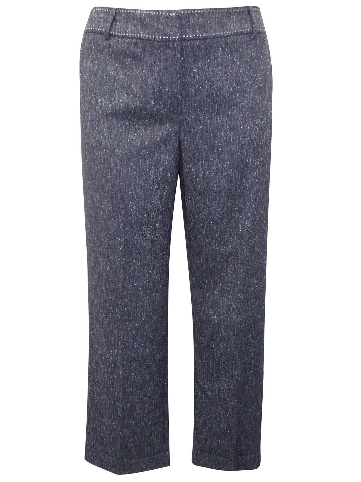 Karida - - Karida GREY Exposed Stitch Jacket & Trouser Suit - Plus Size ...