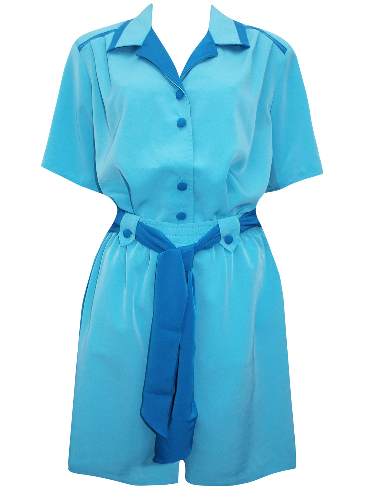 Maggie Sweet - - Maggie Sweet BLUE Contrast Shirt & Shorts Co-Ord ...
