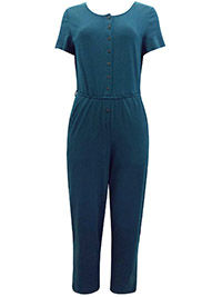 SS GREEN Dark Wreckage Film Stock Jumpsuit No Belt - Plus Size 16 to 18