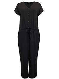 SS BLACK Rose Trellis Jersey Jumpsuit - Size 6 to 20