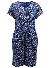 SS BLUE Finn Playsuit - Plus Size 12 to 20