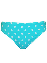 Swimwear RESORT Turquoise Spotted Hipster Bikini Bottoms - Size 12,18