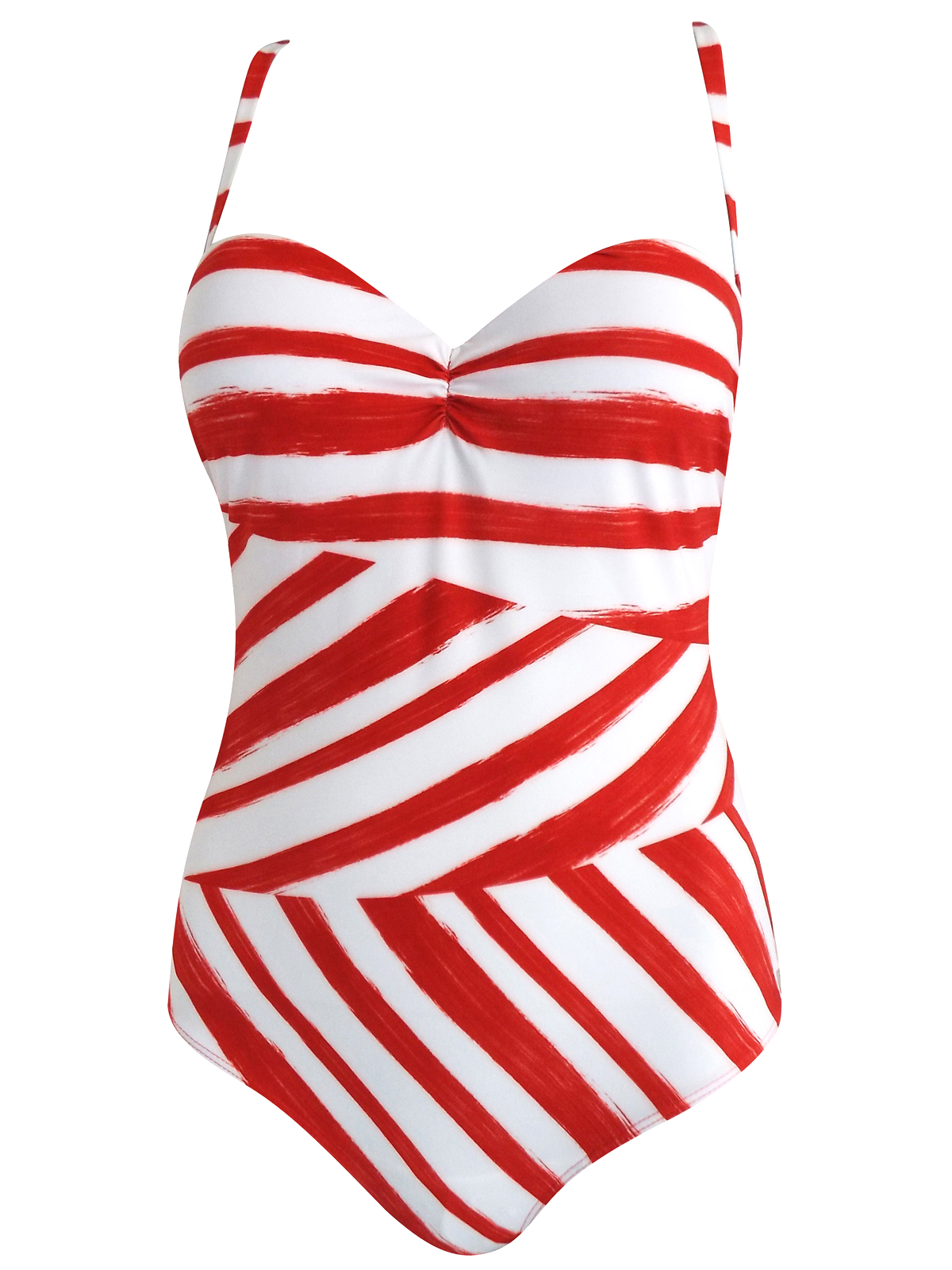 EVA Swimwear Since 1917 - - EVA POPPY WHITE Stripe Slimming Control ...