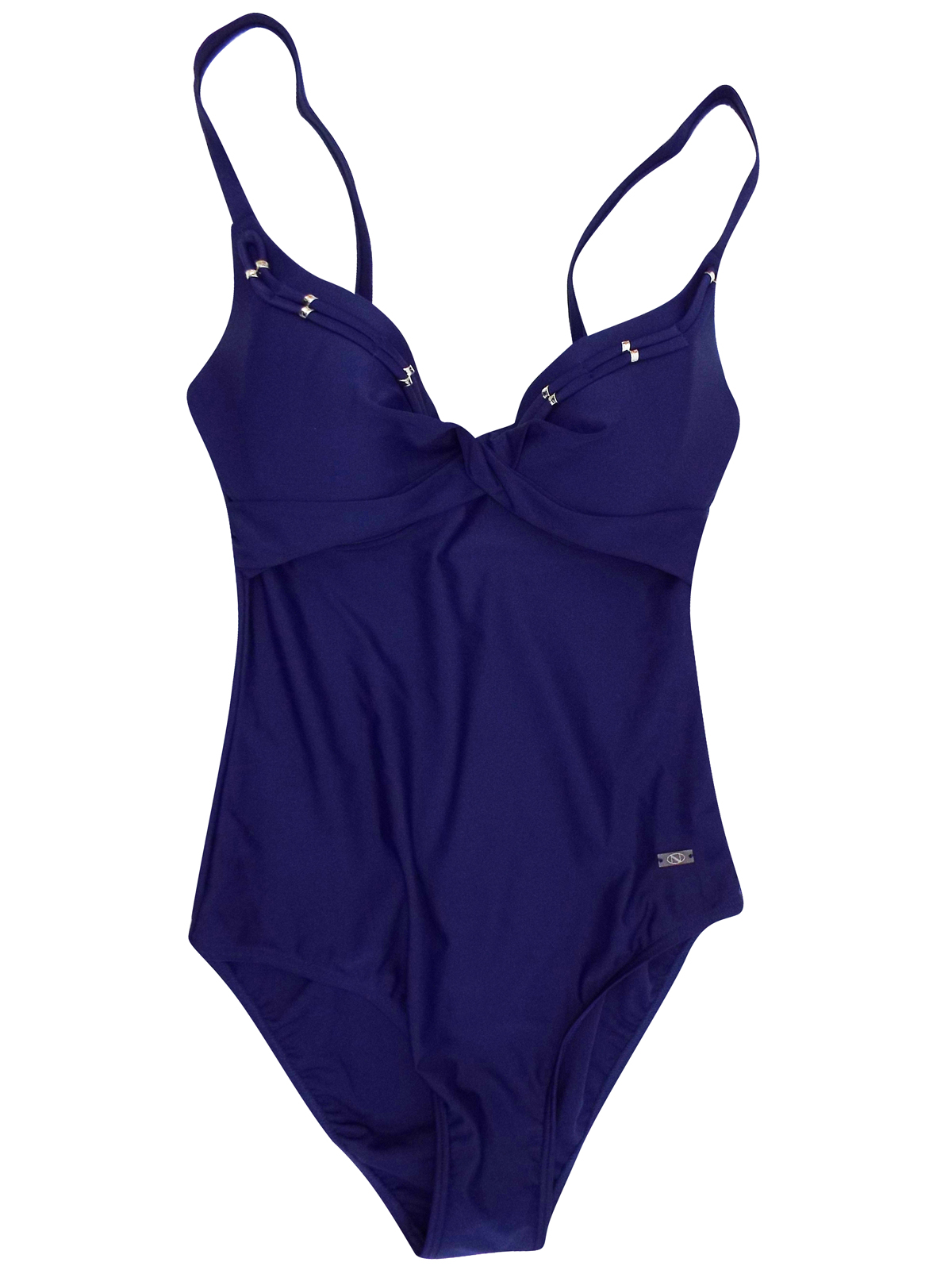 Naturana Naturana Navy Multiway Strap Twist Front Swimsuit Size 2215