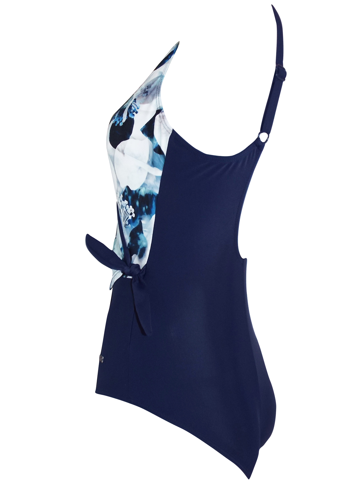 Naturana Naturana NAVY Ocean Print Control Swimsuit Size 12 (EU 40)