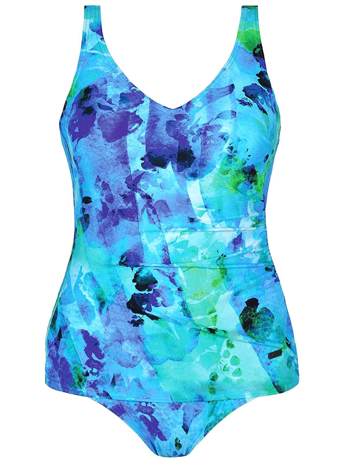 Naturana Naturana ROYALBLUE Printed Control Swimsuit Size 10