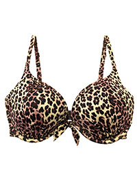 BROWN Zamba Boost Bikini Bra - Size 30 (E cup)