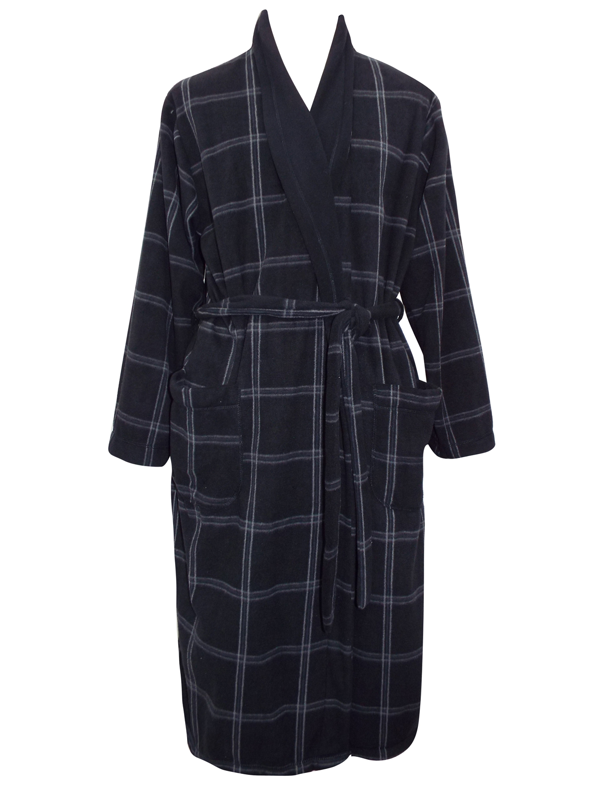 Marks and Spencer M&5 BLACK Check Super Soft Lightweight Fleece