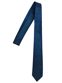 BLUE Mens Slim Textured Tie