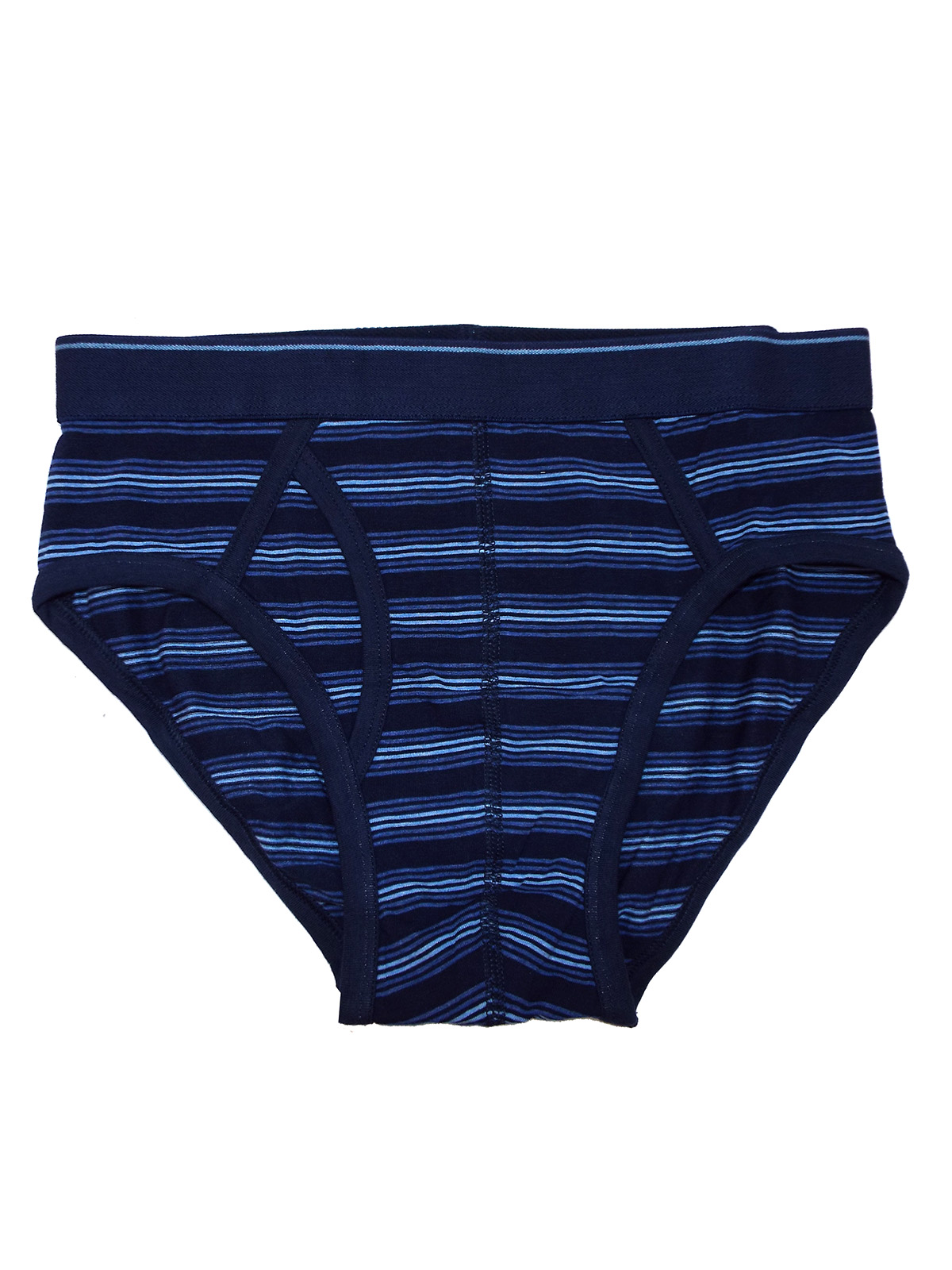 Marks and Spencer M&5 NAVY Mens Cotton Rich Striped Briefs Size