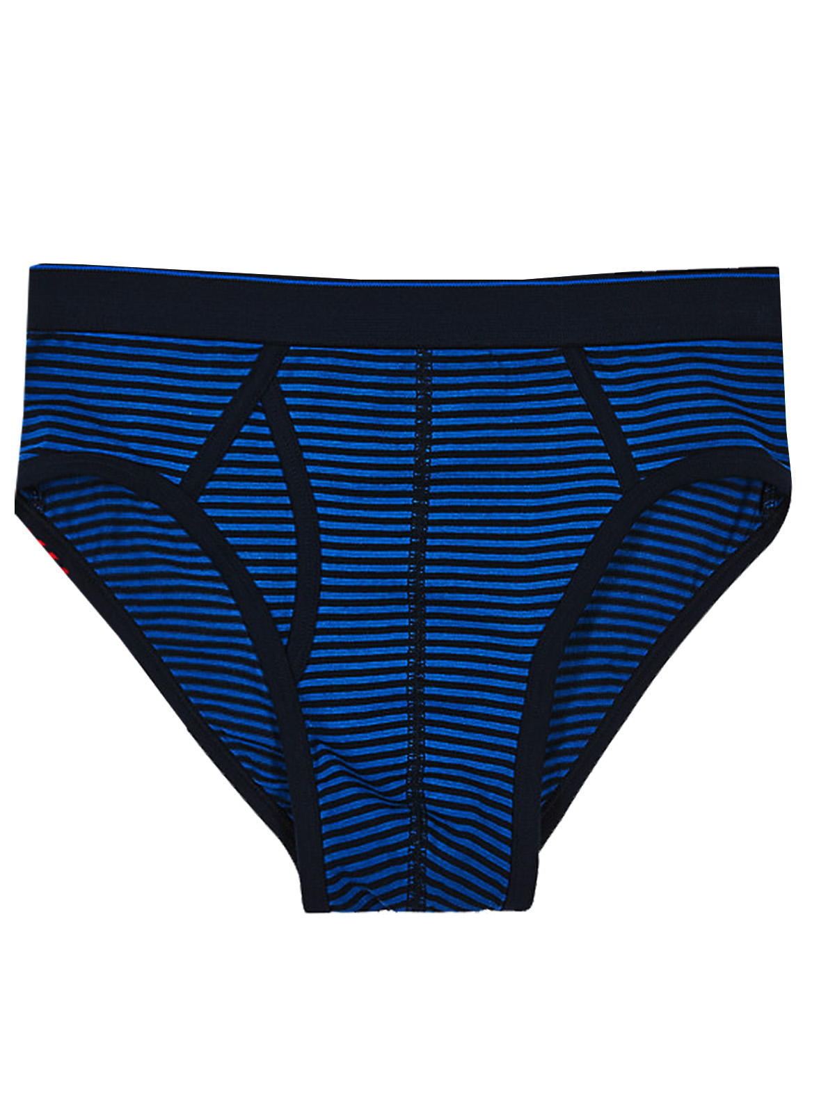 Marks and Spencer M&5 BLUE Mens Cotton Rich Striped Briefs Size Small to XXL