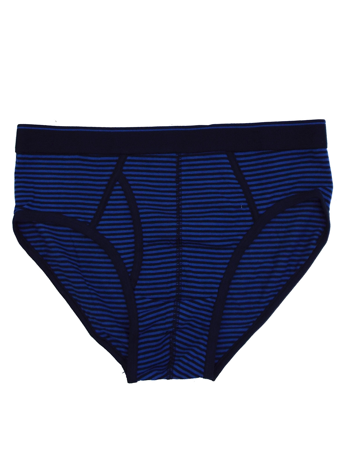 Marks and Spencer - - M&5 BLUE Mens Cotton Rich Striped Briefs - Size ...