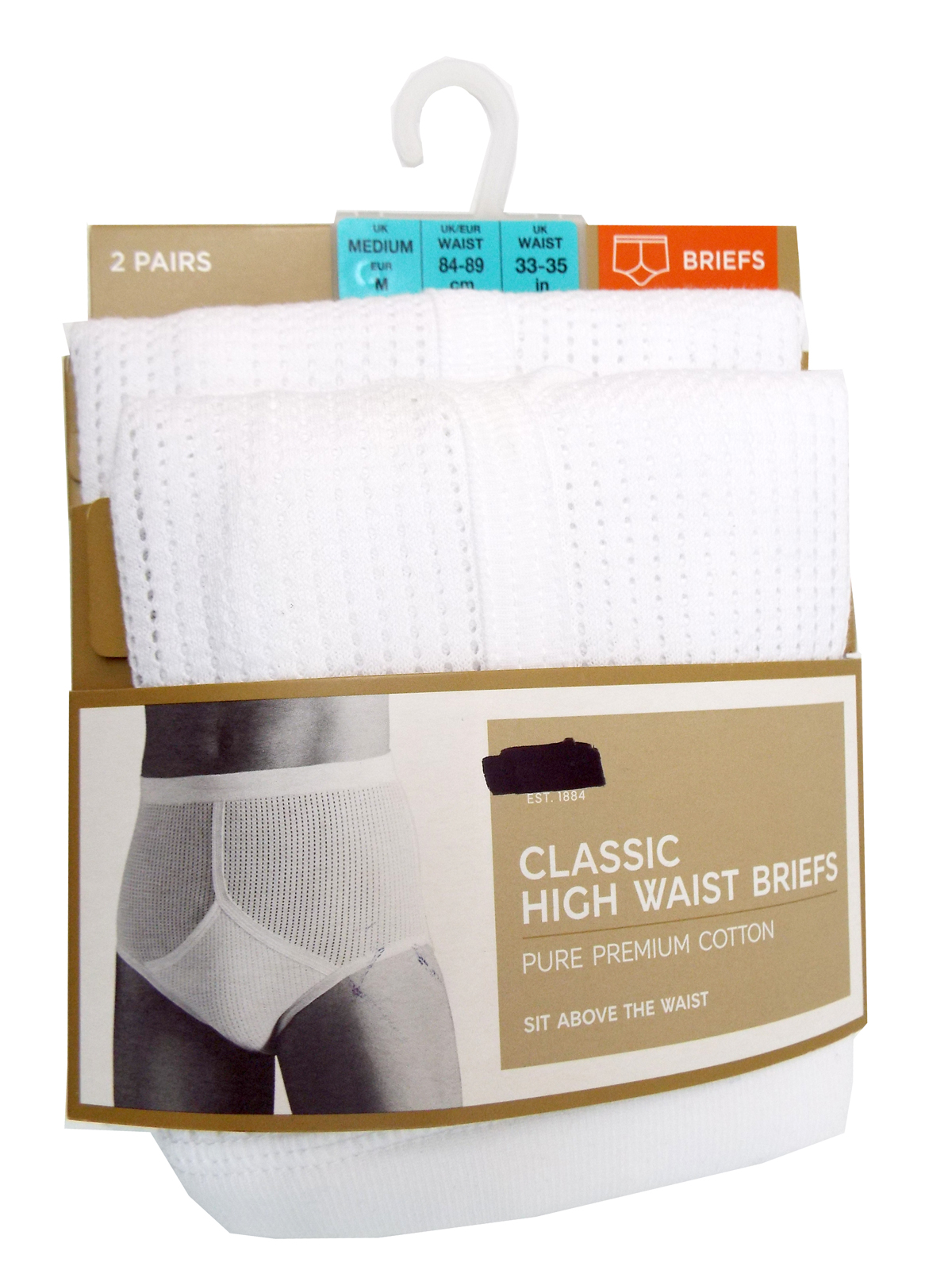Marks and Spencer - - M&5 WHITE 2-Pack Pure Cotton StayNew Cellular ...