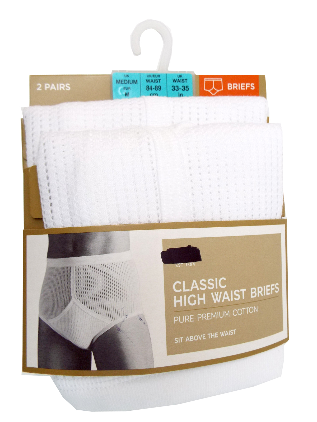 Marks and Spencer M&5 WHITE 2Pack Pure Cotton StayNew Cellular