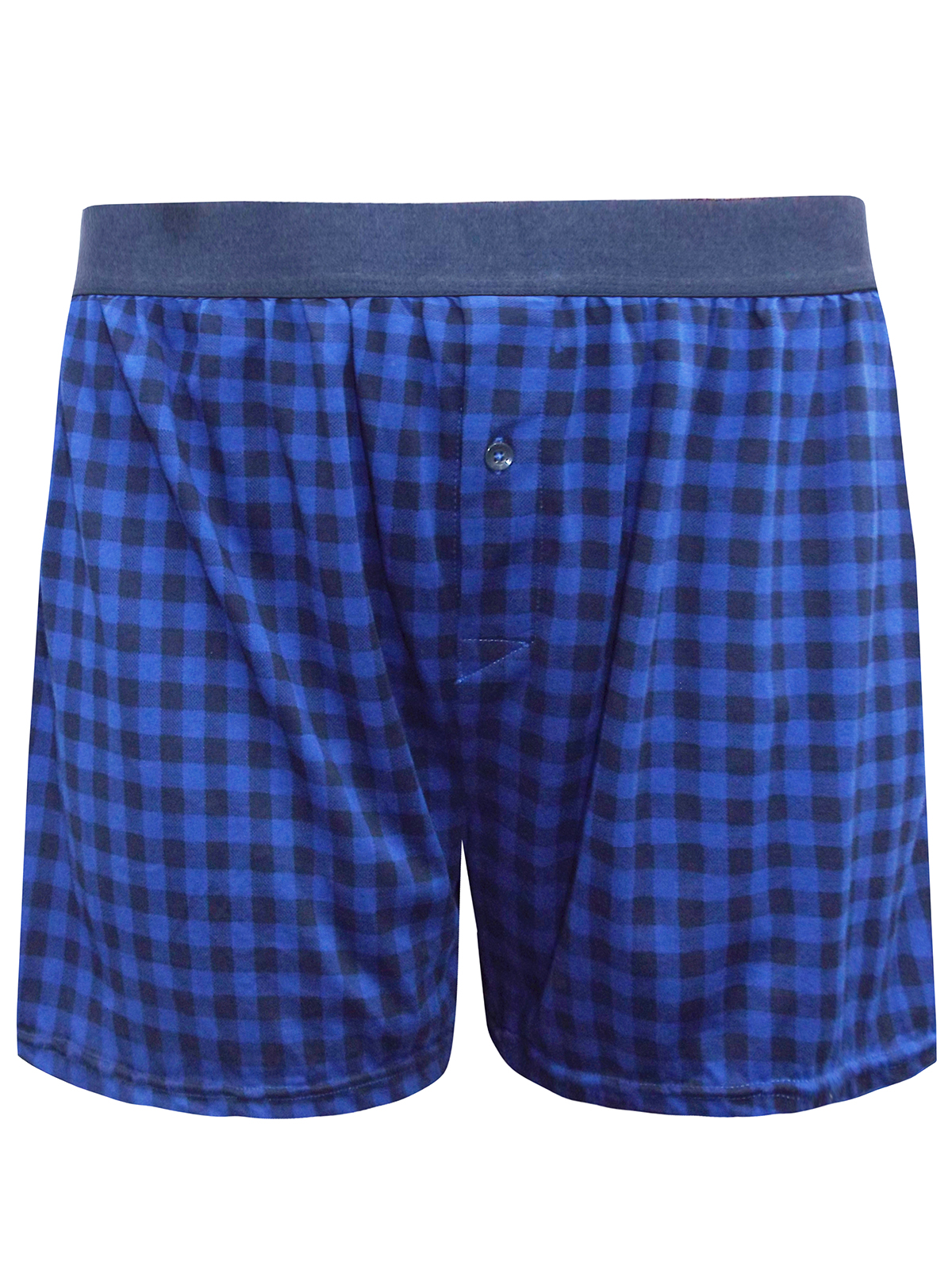 Marks and Spencer - - M&5 BLUE Pure Cotton Cool & Fresh Checked Boxers ...