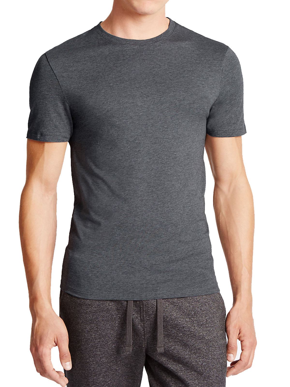 Marks and Spencer - - M&5 GREY Heatgen Thermal Short Sleeve Top - Size ...