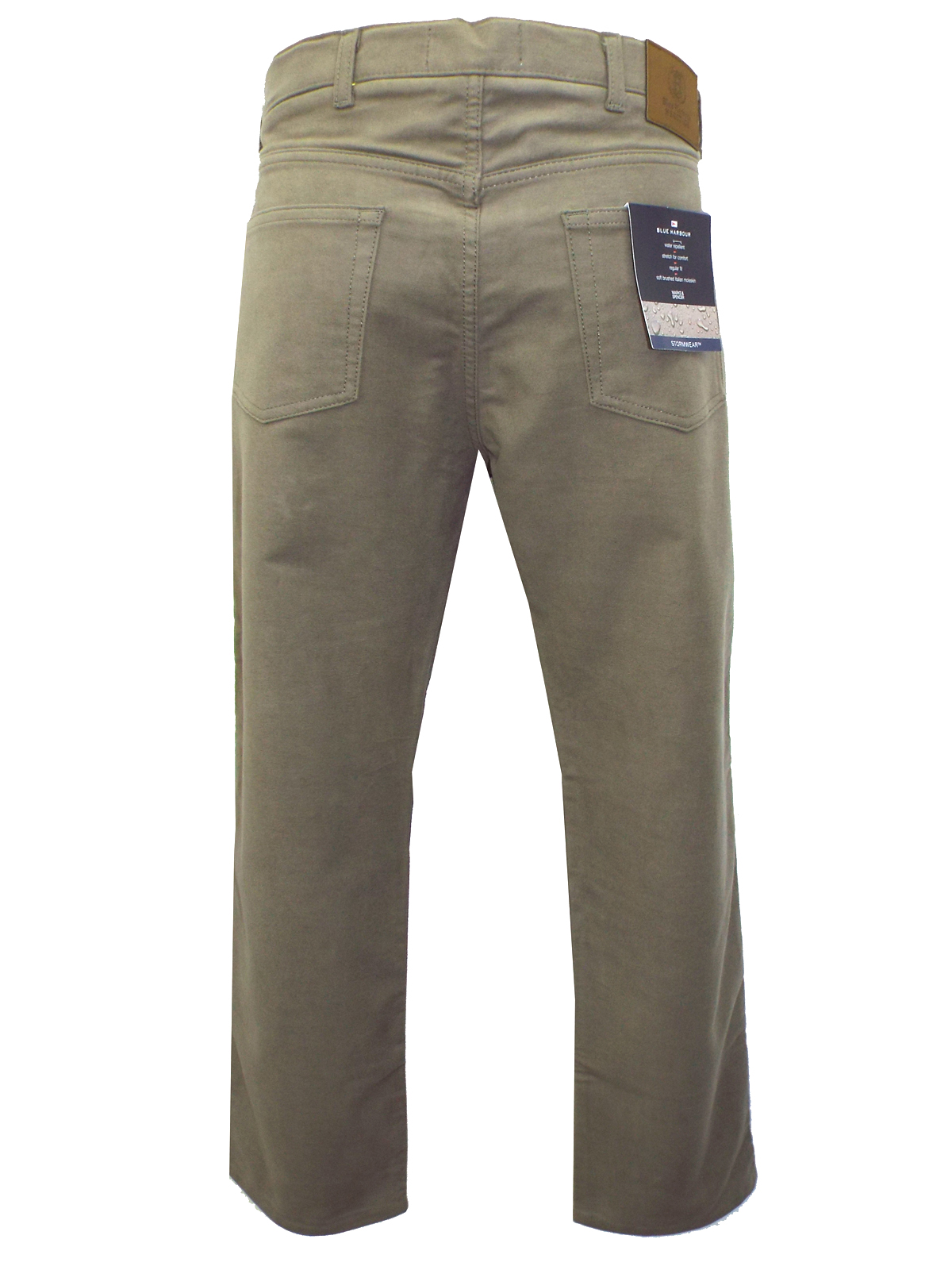Marks and Spencer - - M&5 LIGHT-BROWN Regular Fit Chinos with Stormwear ...